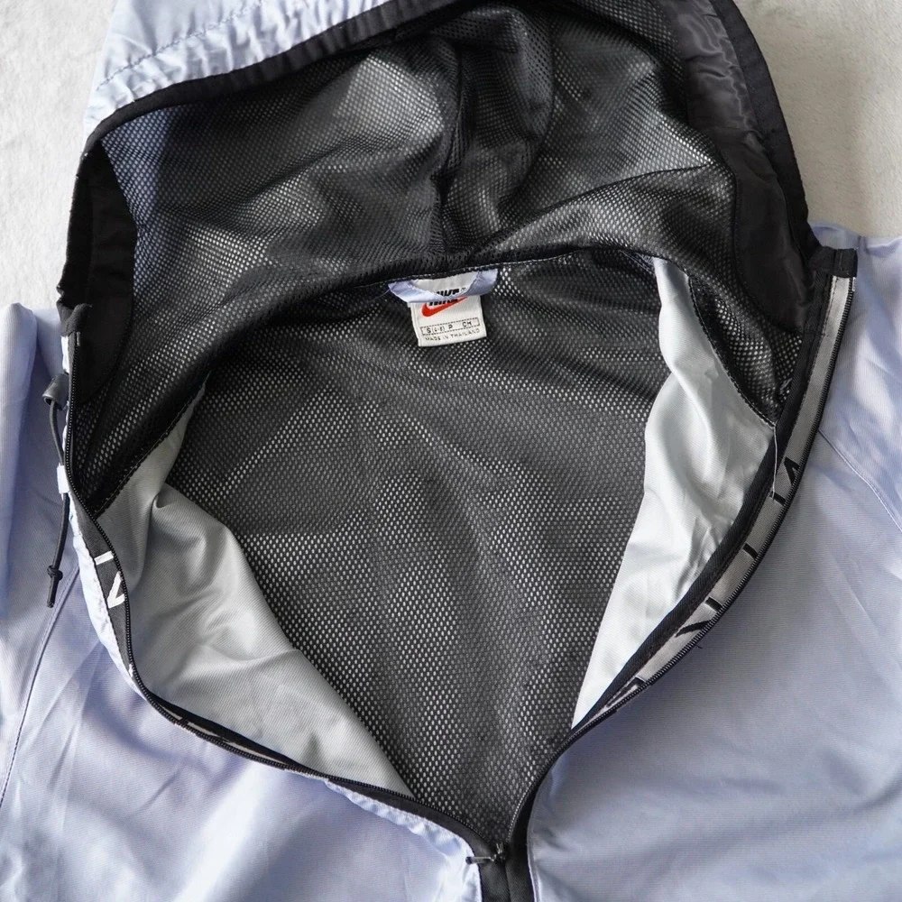 Vintage Nike 90's Quarter Zip Windbreaker Hooded Small‎